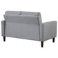 Bowen Upholstered Track Arm Tufted Loveseat Grey - view 4