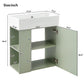 21.6 Inch Modern Floating Bathroom Vanity with Ceramic Basin