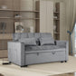 3 In 1 Pull Out Couch Convertible Sofa Bed With Reclining Backrest - view 10