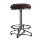 Evangeline - Counter Height Stool (Set of 2) - Rustic Brown Fabric & Black