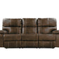 Brown Reclining Sofa