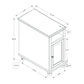 Accent End Table, Storage, Traditional - White - view 2