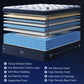 Bedstory Spine Align Pro 14" King Firm Pressure Relieving Cooling Hybrid Mattress