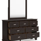 Covetown - Dresser And Mirror - Dark Brown