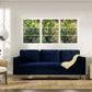 Knox 84" Modern Farmhouse Sofa, Dark