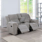 Gilson Chenille Upholstered Reclining Loveseat Grey - view 5