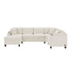U Shaped Sectional Sofa, Corner Living Room Couch With Built In Cup Holders, Storage, USB Ports - view 11