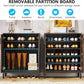 31.5 Inches Brown & Black Shoe Cabinet
