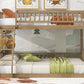 Twin XL Over Queen Bunk Bed with Ladder and Guardrails