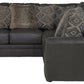 Denali - Italian Leather Match Sectional