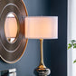 D15x29" Table Lamp with Glass Drum