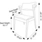 Edwin Light Gray Fabric Dining Chair Set of 2