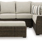 Brook Ranch - Sofa Sectional, Bench With Cushion (Set of 3) - Brown