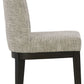 Burkhaus - Dining UPH Side Chair (Set of 2) - Beige / Dark Brown