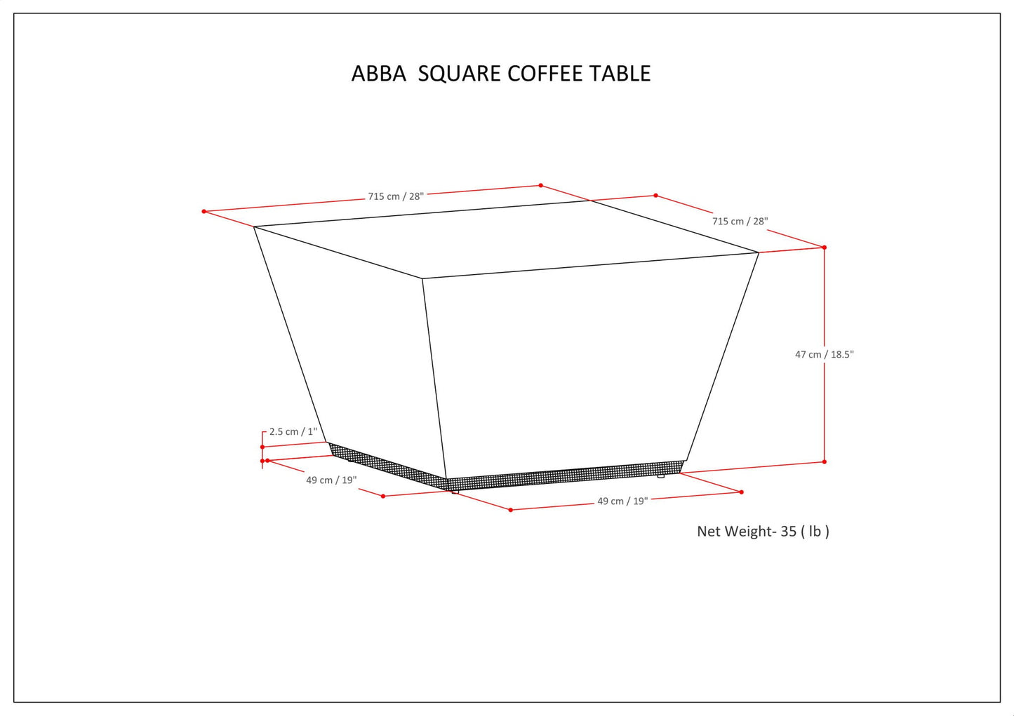 Abba - Handcrafted Coffee Table