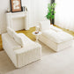 White Turtle Velvet Versatile Sofa