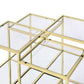 Uchenna - Coffee Table - Clear Glass & Gold