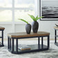 Landocken - Occasional Table Set (Set of 3) - Brown / Blue