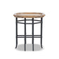 Foundry 24" Square Reclaimed Pine Wood & Iron Side Table