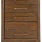 Lyncott - Five Drawer Chest - Brown