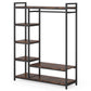 47.24" Rustic Brown Freestanding Closet Organizer
