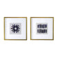 Grace Purple Agate Shadow Boxes Wall Art Set of 2 - Multicolor