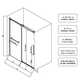 S-RM6076TB Sliding Shower Door