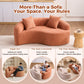 LY-042 S-Curved Chenille Sectional Sofa