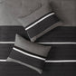 7 Piece Faux Suede Comforter Set Black King