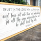 Proverbs 3:5-6 Trust In The Lord With All Your Heart Faith Sign