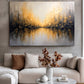 Golden Reflections Abstract Wall Art