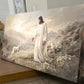 Jesus Protects The Lamb From Wolves Faith Wall Art X