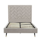 Crosby Upholstered Velvet Full Bed in Greige