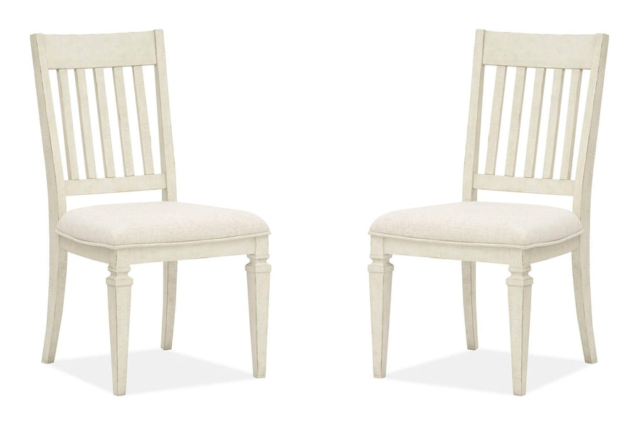 Newport - Dining Side Chair With Upholstered Seat (Set of 2) - Alabaster