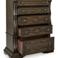 Maylee - Five Drawer Chest - Dark Brown