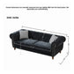 3+3 Seater Chesterfield Velvet Upholstered Sofa