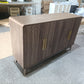 Carved 4-Door Sideboard Buffet Cabinet