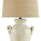 Emelda - Ceramic Table Lamp  - Cream