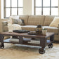 Pinebrook - Rectangular Cocktail Table (2 Braking Casters) - Distressed Natural Pine