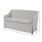 Slip Covered Settee with Casters