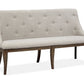 Roxbury Manor - Bench With Upholstered Seat and Back - Homestead Brown