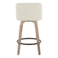 26" Contemporary Fixed-Height Counter Stool with Swivel