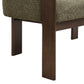 48.5" Upholstered Solid Loveseat (Walnut+Green)