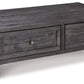 Todoe - Lift Top Cocktail Table - Dark Gray