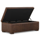 Gabbie 48 Inch Wide Rectangular Storage Ottoman
