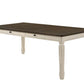Fedele - Dining Table - Weathered Oak & Cream