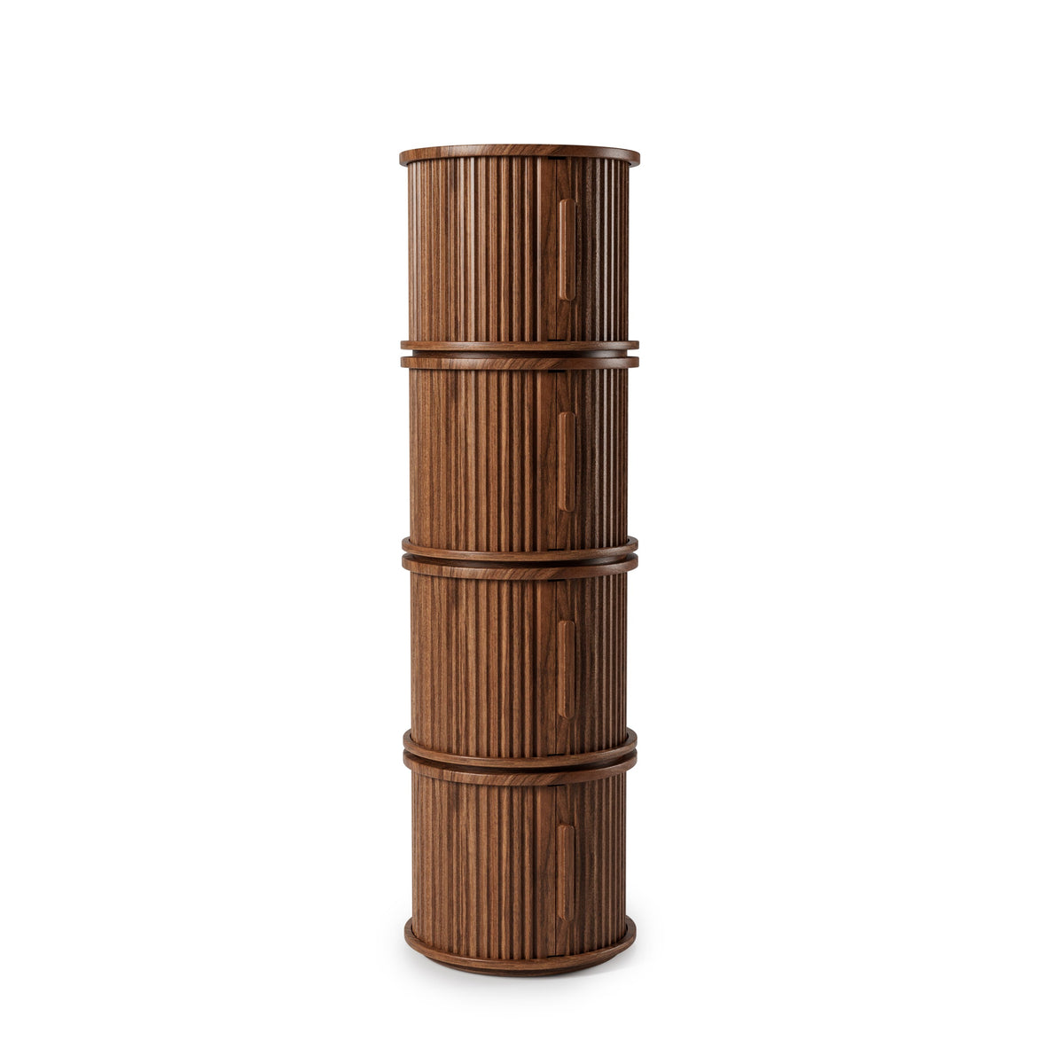 2-Piece Round Coffee Table Set, Modern Nesting Side Tables