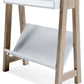 Blariden - Small Bookcase - White / Tan