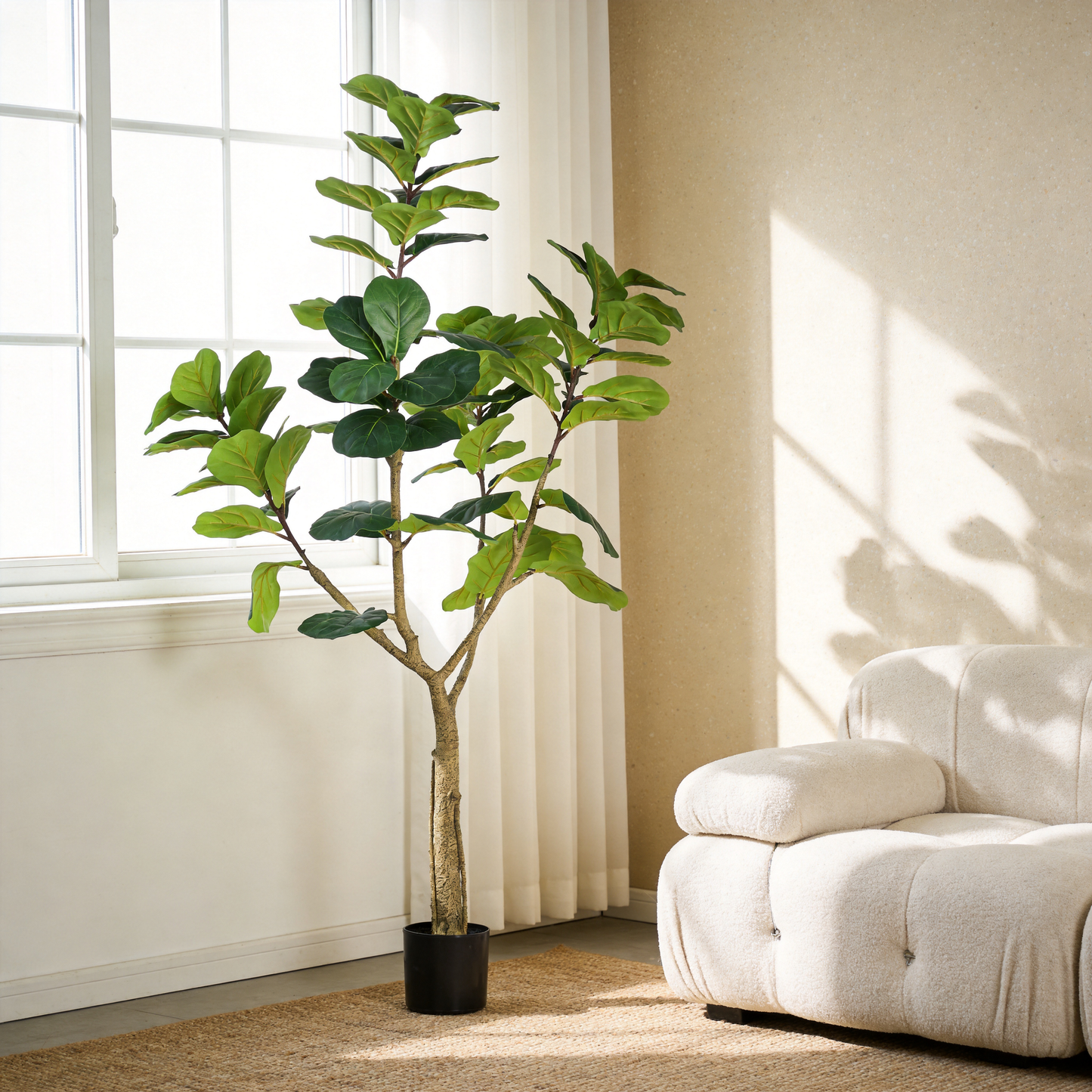 6FT Artificial Fiddle Leaf Fig Tree