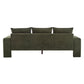 Algora 84.5 In. 3 Seater Modern Upholstered Velvet Sofa - Moss